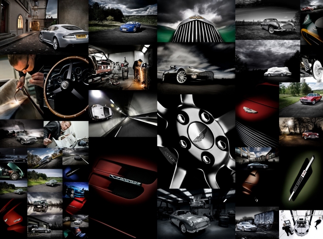 car photography 100 years of Aston Martin